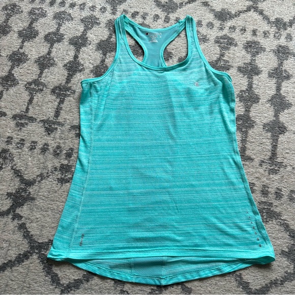 Champion Gear Vapor Mint/Blue Racerback Athletic Tank Top Size Small - Picture 3 of 9